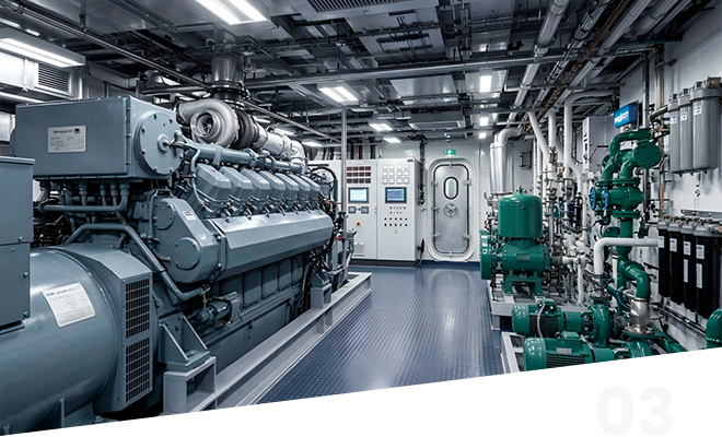Ship Engine Room (Power System)